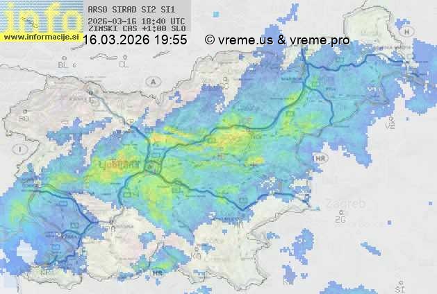 Radarska karta padavin