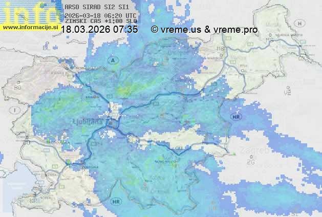Radarska karta padavin