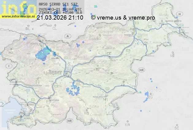 Radarska karta padavin