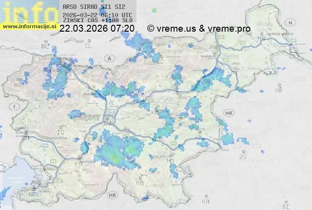 Radarska karta padavin