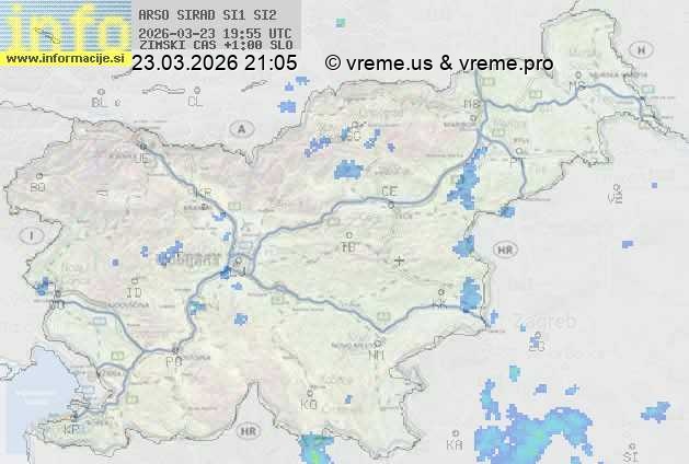 Radarska karta padavin