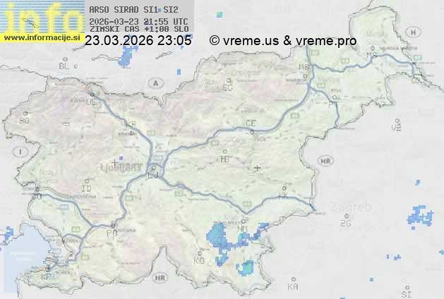 Radarska karta padavin