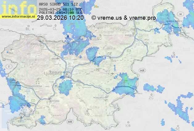 Radarska karta padavin