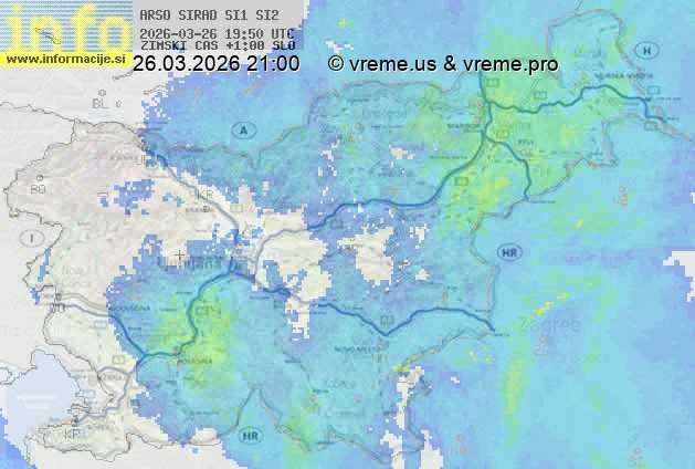 Radarska karta padavin