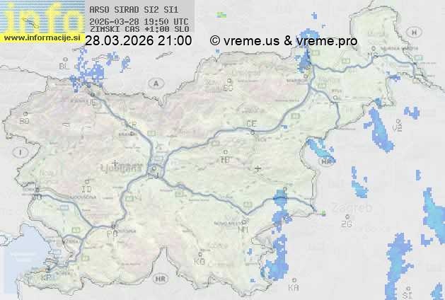 Radarska karta padavin