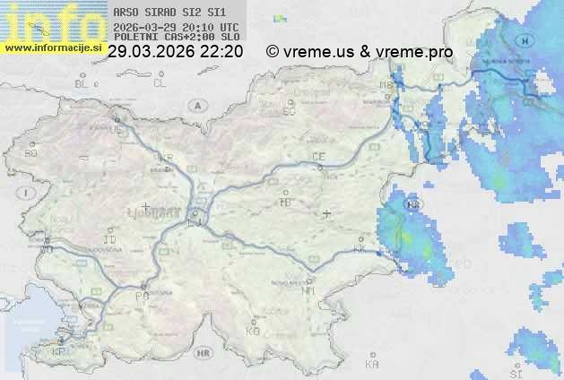 Radarska karta padavin