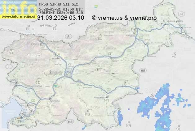 Radarska karta padavin