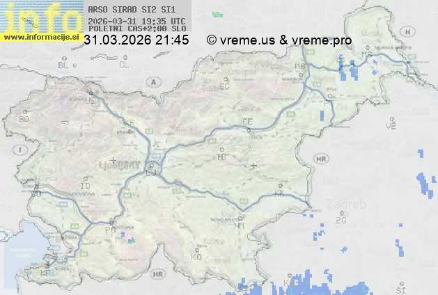 Radarska karta padavin