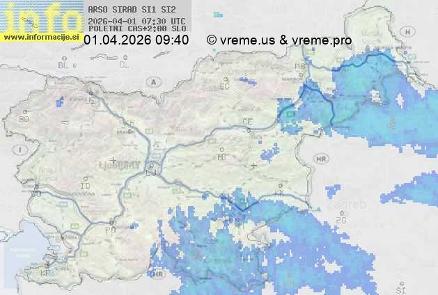 Radarska karta padavin