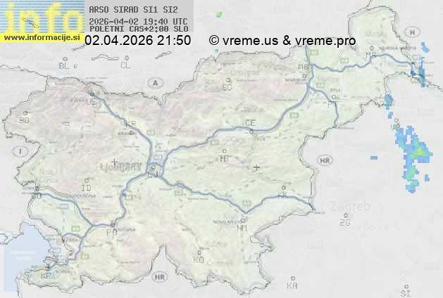 Radarska karta padavin