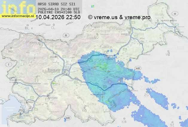 Radarska karta padavin