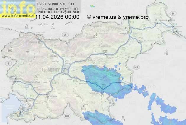 Radarska karta padavin