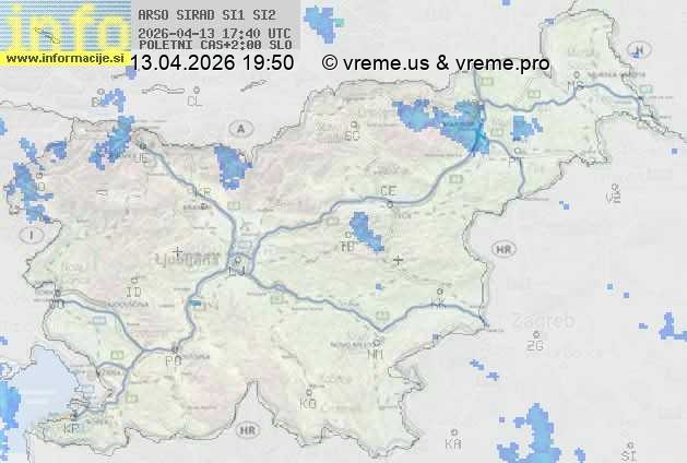 Radarska karta padavin