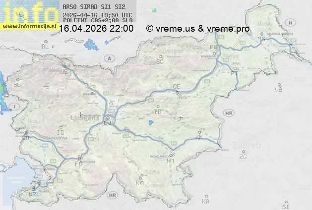 Radarska karta padavin