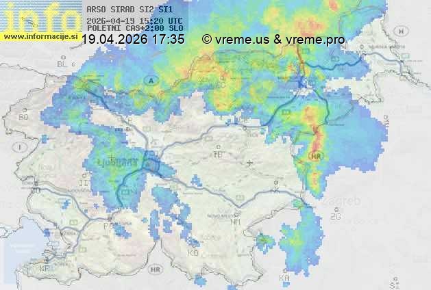 Radarska karta padavin