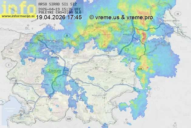Radarska karta padavin