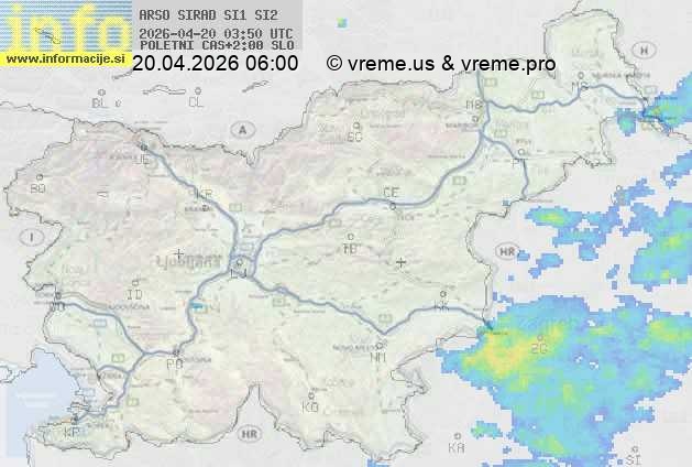 Radarska karta padavin