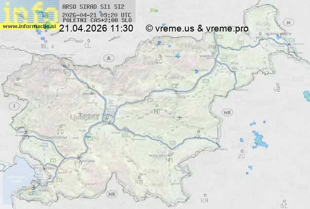 Radarska karta padavin