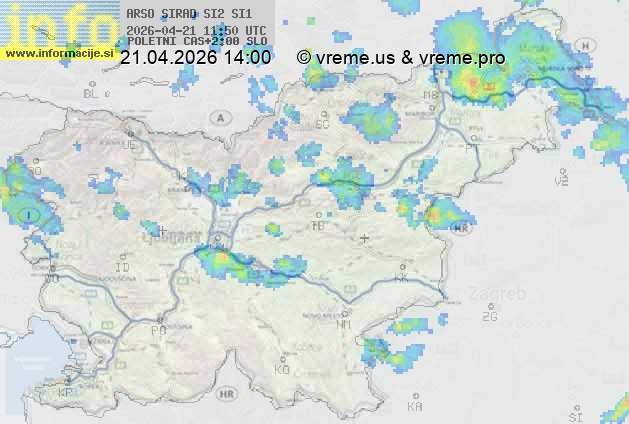 Radarska karta padavin