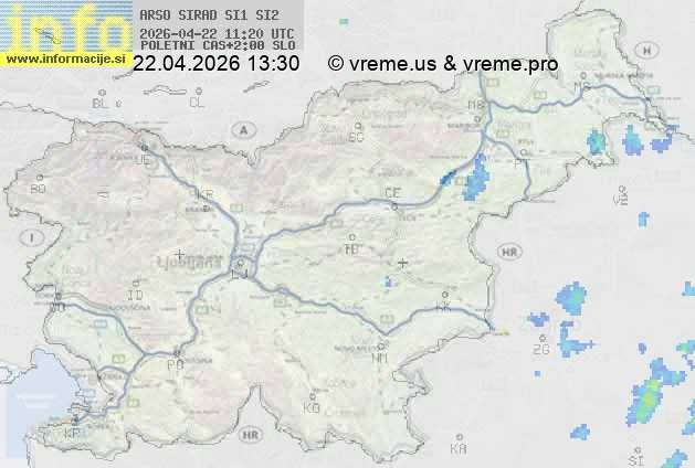 Radarska karta padavin