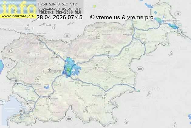 Radarska karta padavin