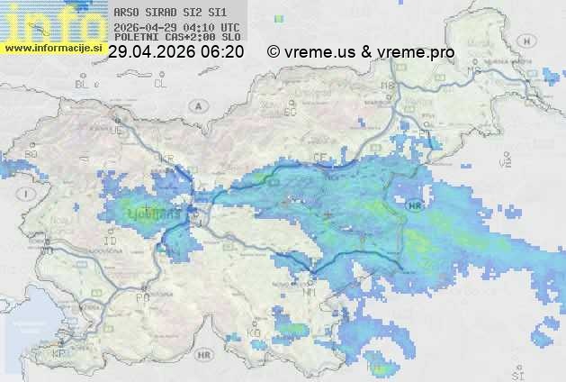 Radarska karta padavin