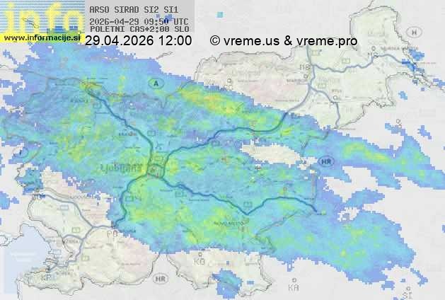 Radarska karta padavin