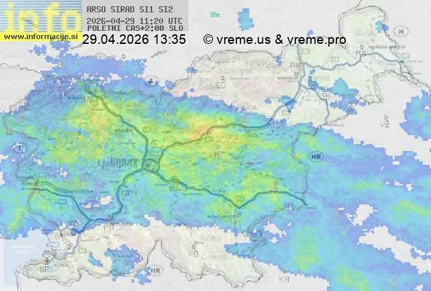 Radarska karta padavin