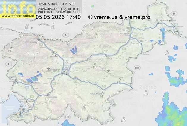 Radarska karta padavin