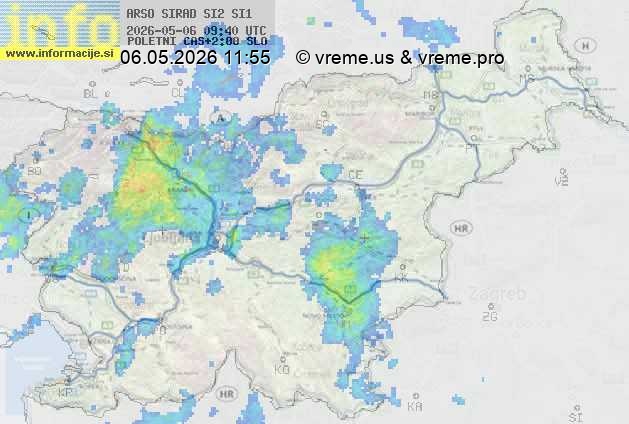 Radarska karta padavin