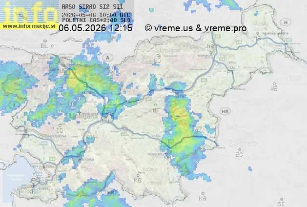Radarska karta padavin