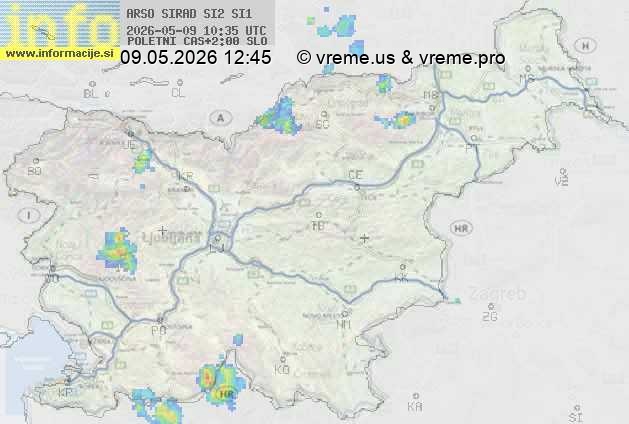 Radarska karta padavin