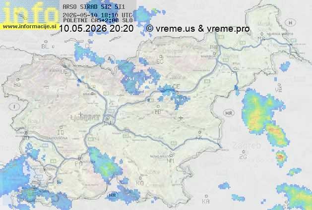 Radarska karta padavin