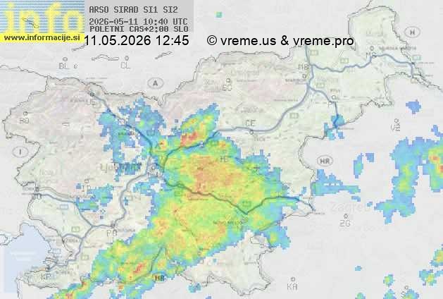 Radarska karta padavin