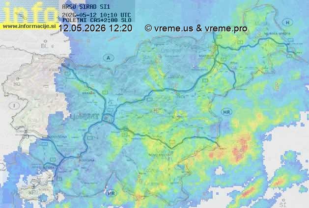 Radarska karta padavin