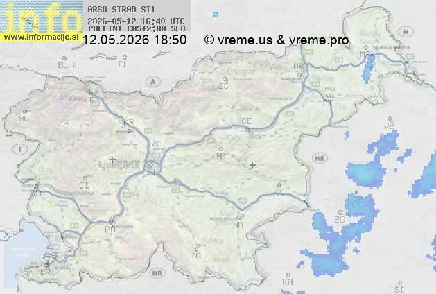 Radarska karta padavin