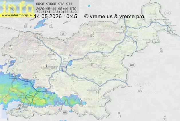 Radarska karta padavin