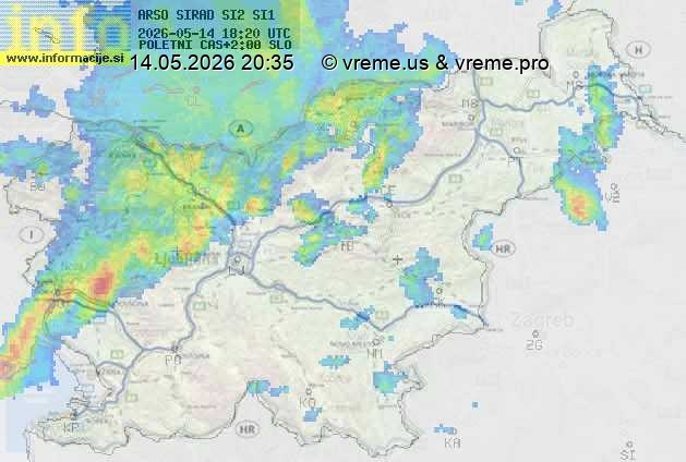 Radarska karta padavin