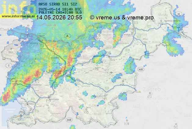 Radarska karta padavin