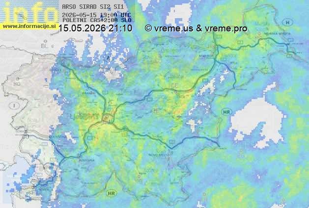 Radarska karta padavin