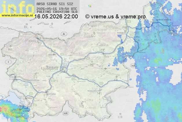 Radarska karta padavin