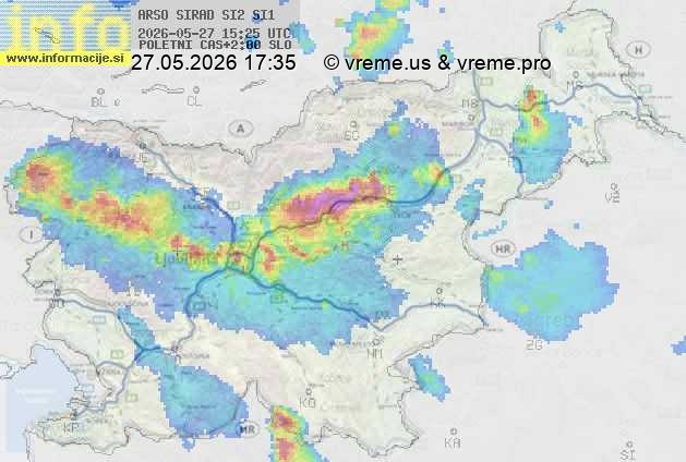 Radarska karta padavin