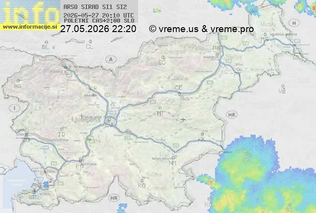 Radarska karta padavin