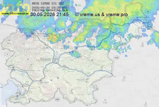 Radarska karta padavin
