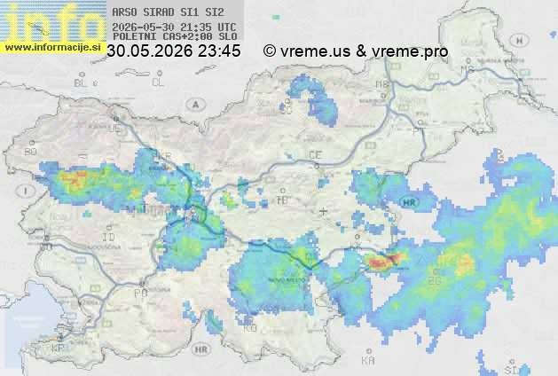 Radarska karta padavin