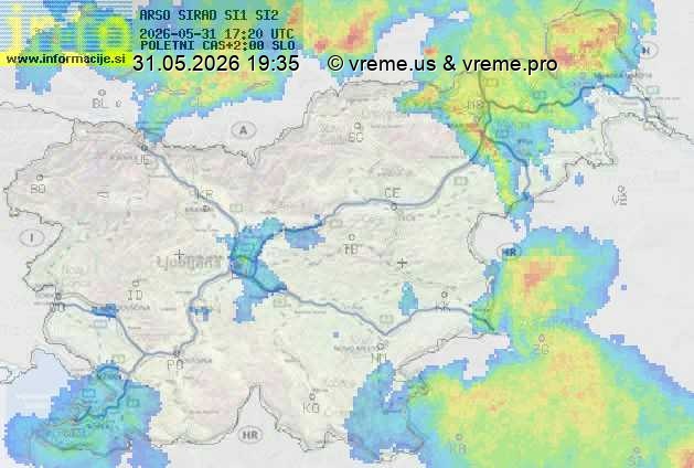 Radarska karta padavin