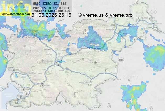 Radarska karta padavin
