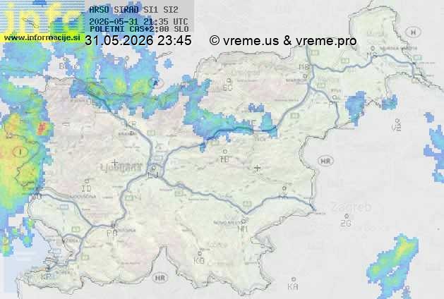 Radarska karta padavin