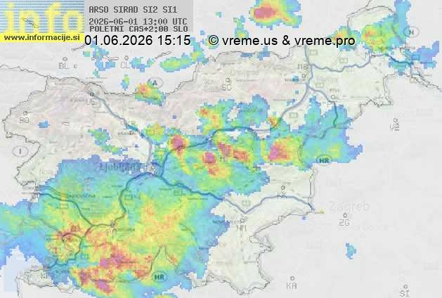 Radarska karta padavin