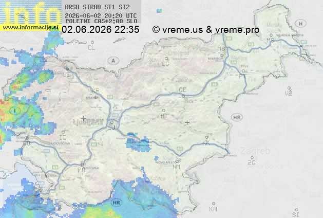 Radarska karta padavin